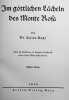 Im g&ouml;ttlichen L&auml;cheln des Monte Rosa. 2 Bde.. KUGY, Julius (1858-1944):