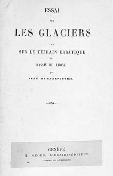 Essai sur les glaciers et sur le terrain erratique du bassin du Rhône.. CHARPENTIER, Jean de (1786-1855):