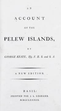 An Account of the Pelew Islands. A New Edition.. KEATE, George: .