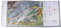 Die Dolomit-Riffe von S&uuml;dtirol und Venetien. Beitrage zur Bildungsgeschichte der Alpen + La Carte G&eacute;ologique en 6 parties in Orig.-Schuber. Zus. 2 ...