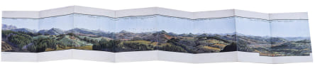 Panorama gezeichnet im Wirthshaus auf dem Freudenberg bey St. Gallen von Heinrich Keller gestochen von J.J. Scheurmann. (Sehr sch&ouml;nes Kolorit - ...