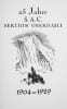 S.A.C. Sektion Oberhasli. 1904 - 1929.. Oberhasli - 