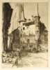 Fribourg, Ville d'Art. Eaux-fortes et dessins de P.-A. Bouroux. Texte de J.-J. Berthier. (Exemplaire complet avec 15 eaux-fortes originales + suite). ...