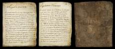 Estavayer-le-Lac. - Document manuscrit du canton de Fribourg,  Directoire 1701 (de) F. P. Musard de Forel ... (ms. sur plat devant).. MUSARD de FOREL, ...