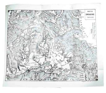 Les Alpes de la Haute Engadine. Tiré de la Bibliothèque Universelle. Mai 1859. Avec autorisation de la direction.