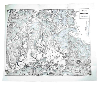 Les Alpes de la Haute Engadine. Tiré de la Bibliothèque Universelle. Mai 1859. Avec autorisation de la direction.. BINET-HENTSCH, J.L. (Jean-Louis):