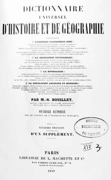Dictionnaire universel d'histoire et de géographie contenant l'histoire proprement dite, la biographie universelle, la mythologie, la géographie ...