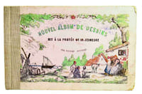 Nouvel album de dessins. Mis à la portée de la jeunesse. Par divers auteurs. Lith. de Becquet frères.