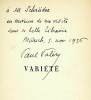 Variété.  Dixième édition.. VALERY, Paul (1871-1945):