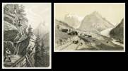 Album factice de 17 vues lithographiques, grand format. Provenant de l’album ‘Souvenirs de la Suisse et les Alpes’. . (ASSELINEAU lith. d’après LOPPE ...