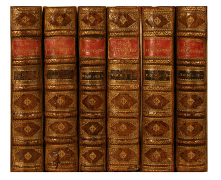Le spectateur ou le socrate moderne, où l’on voit un Portrait naïf des Moeurs de ce Siècle. Traduit de l’anglais. En 6 volumes.. STEELE, Richard ...