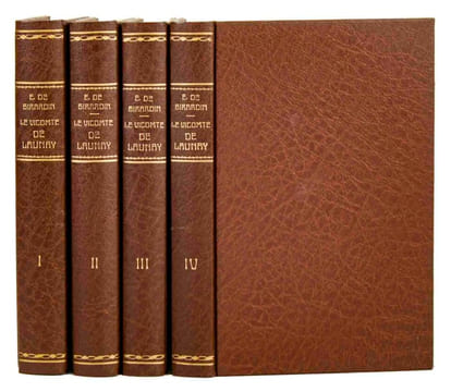 Le Vicomte de Launay. Lettres parisiennes. Précédées d’une introduction par Théophile Gautier. En 4 volumes.. GIRARDIN, Mme de (1804-1855):