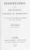 Dissertation sur les Eglises catholique et protestantes. En 2 vols.. LA LUZERNE, César-Guillaume de: