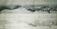 Panorama au sommet du Montblanc. Levé en Août /Sept. 1891. Rundsicht vom Gipfel des Montblanc 4811m.  Aufgenommen im Aug. / Sept. 1891 / Aus Jahrbuch ...