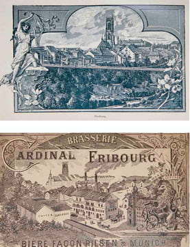 Freiburg in der Schweiz und seine Umgebung.. BUOMBERGER, Ferdinand: