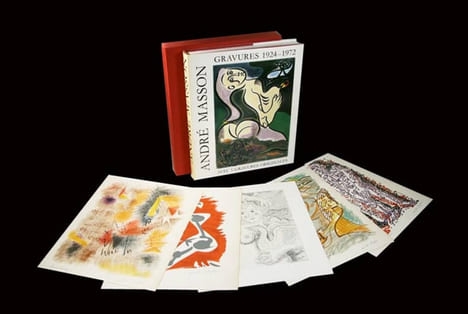 André Masson. Gravures 1924-1972. Édition de luxe avec 3 lithogr. + une suite de 5 oeuvres signées ‘épreuve d’artiste André Masson’. Texte par Roger ...