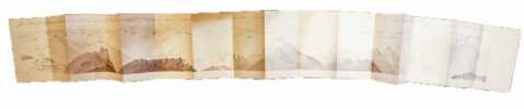 Panorama Skizze vom Gipfel der Dent de Morcles. Aufgenommen 1855-1856, (Aus: Beilagen. Jahrbuch S.A.C. Jhrg. 17).. Studer, G.: