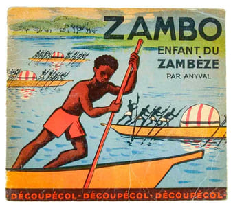 Zambo Enfant du Zambèze. (Livre d’enfant à découper et coller, Société des missions évangéliques de Paris). 