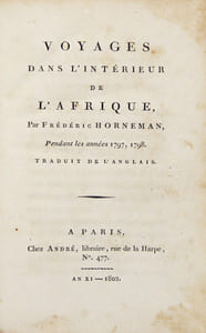 Voyages dans l'intérieur de l'Afrique pendant les années 1797, 1798. Traduit de l'anglais.