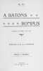 A batons rompus. Quelqeus vers dédiés à mes amis. Préface de Louis Thurler.. D(URUZ), G(ustave):