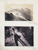 Alpes suisses. - 3 feuilles tirées d’un ancien album photo anglais, avec 11 photographies touristiques originales.. 