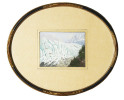 Vue du Glacier des Bossons (Chamonix) et de les Eguilles (avec un groupe d’alpinistes sur le glacier).. DUBOIS, Jean (1789-1849) 