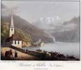 Montreux et Chillon (Lac de Genève vers les Dent du Midi).. CUVILLIER, Ad. d’après J. Du Bois: