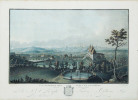 Vue générale des Alpes et des glacières prise du Château de Worb.. CLEMENT, Johann Wolfgang (1732-1782) & DESCOURTIS, Charles Melchior (1735-1820):
