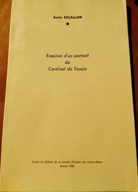 Esquisse d'un portrait du Cardinal de Tencin.