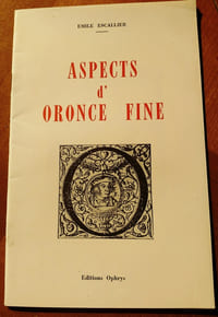 ASPECTS D'ORONCE FINE.
