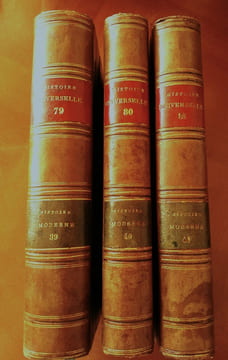 HISTOIRE UNIVERSELLE DEPUIS LE COMMENCEMENT DU MONDE JUSQU'A PRESENT, composée en Anglois par une Société de Gens de Lettres NOUVELLEMENT TRADUITE EN ...