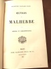 OEUVRES DE MALHERBE : POESIES ET CORRESPONDANCE. . MALHERBE , FRANÇOIS DE. 