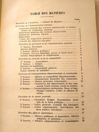 ANNUAIRE DES MEMBRES DE L’ADMINISTRATION PREFECTORALE AU 1er JANVIER 1924 .