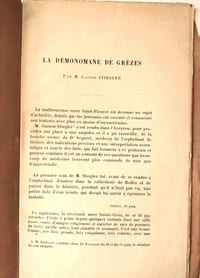 LA DEMONOMANE DE GREZES