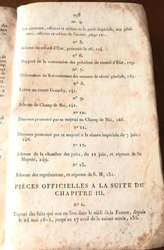 MÉMOIRES POUR SERVIR A L'HISTOIRE DE FRANCE EN 1815 avec LE PLAN DE LA BATAILLE DE MONT-SAINT-JEAN.. O'MEARA,B.E.
