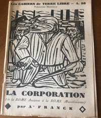LA CORPORATION, de la Rome ancienne à la Rome mussolinienne.