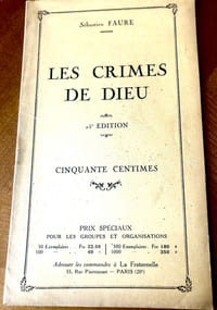 LES CRIMES DE DIEU.
