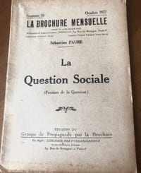 LA QUESTION SOCIALE , position de la Question.