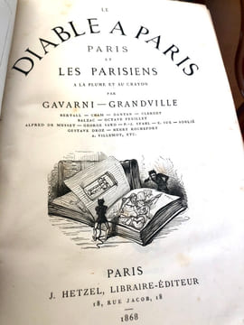 LE DIABLE A PARIS, PARIS À LA PLUME ET AU CRAYON. . GAVARNI. GRANDVILLE.