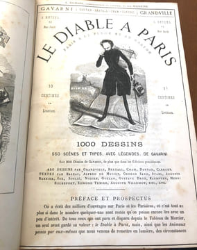LE DIABLE A PARIS, PARIS À LA PLUME ET AU CRAYON. . GAVARNI. GRANDVILLE.