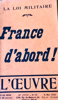 L’ŒUVRE : FRANCE D’ABORD! - LA LOI MILITAIRE. 