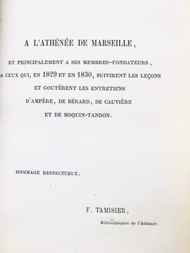M.J.-J. AMPÈRE. ÉTUDE HISTORIQUE ET LITTÉRAIRE . 
. TAMISIER, FRANÇOIS. 
