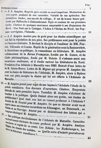 M.J.-J. AMPÈRE. ÉTUDE HISTORIQUE ET LITTÉRAIRE .