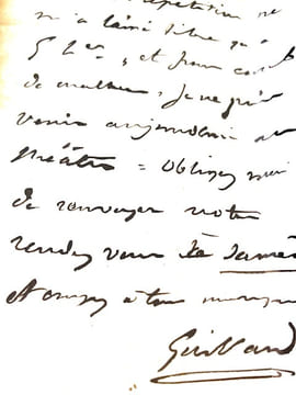 LEON GUILLARD , Archiviste de la Comédie Française (1810-1878). HEYLLI, GEORGES D'.