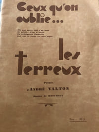 CEUX QU'ON OUBLIE. LES TERREUX . 
