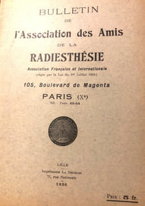 BULLETIN DE L’ASSOCIATION DES AMIS DE LA RADIESTHESIE . 

N° 38 - MAI 1936. 