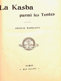 LA KASBA PARMI LES TENTES : Croquis marocains.