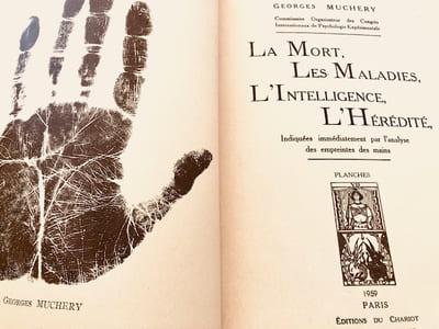 LA MORT , LES MALADIES, L'INTELLIGENCE, LHEREDITE : indiquées immédiatement par l'analyse des empreintes des mains .