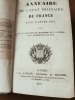 ANNUAIRE DE  L’ETAT MILITAIRE DE FRANCE POUR L’ANNEE 1837.
. 