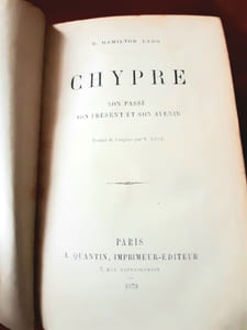 CHYPRE :SON PASSE ,SON PRESENT ET SON AVENIR.